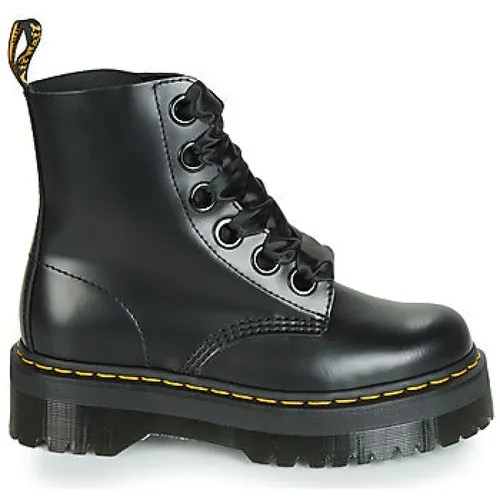 Schwarze Leder Stiefeletten Damenmode - Dr. Martens - Modalova