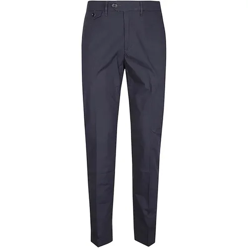 Slim-fit Trousers , male, Sizes: W32, W36, W31, W33 - Tela Genova - Modalova