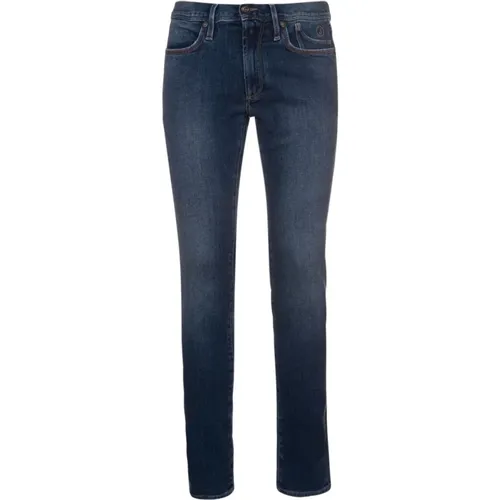 Slim Cross Blaue Denim Jeans , Herren, Größe: W34 - Jeckerson - Modalova