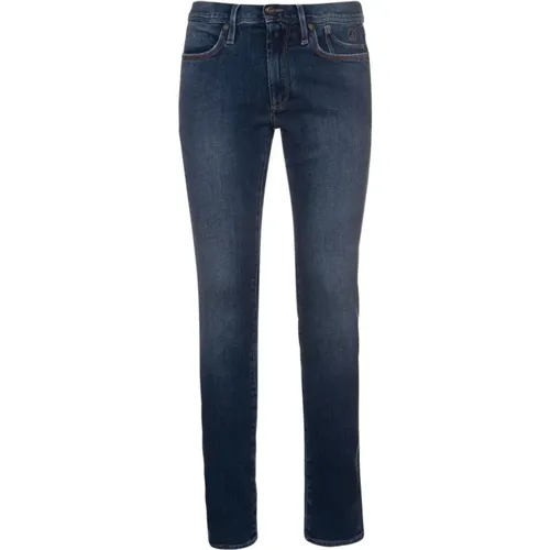 Slim Cross Blaue Denim Jeans - Jeckerson - Modalova