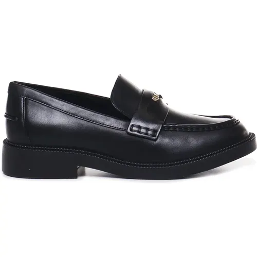 Schwarze Lammloafers Flache Schuhe , Damen, Größe: 36 1/2 EU - Michael Kors - Modalova