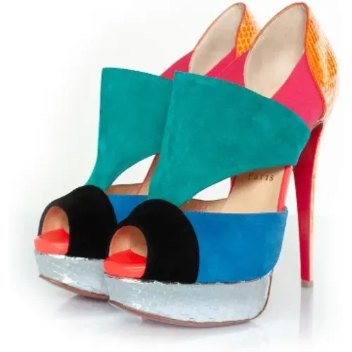 Pre-owned Leather heels , female, Sizes: 5 UK - Christian Louboutin Pre-owned - Modalova