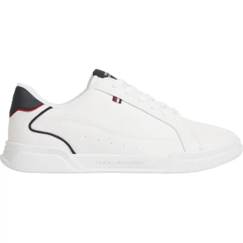 Weiße Freizeitsneakers , Herren, Größe: 44 EU - Tommy Hilfiger - Modalova