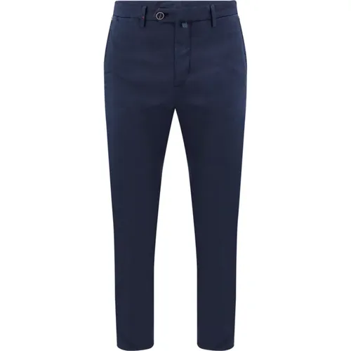 Trousers with Logoed Buttons , male, Sizes: W34, W31, W38 - Kiton - Modalova