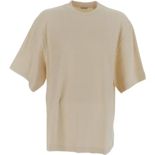 Klassisches Baumwoll T-shirt , Herren, Größe: L - Burberry - Modalova