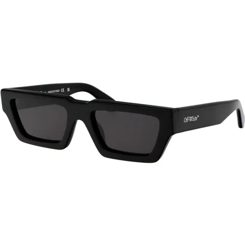 Manchester Sunglasses for Men , unisex, Sizes: 54 MM - Off White - Modalova