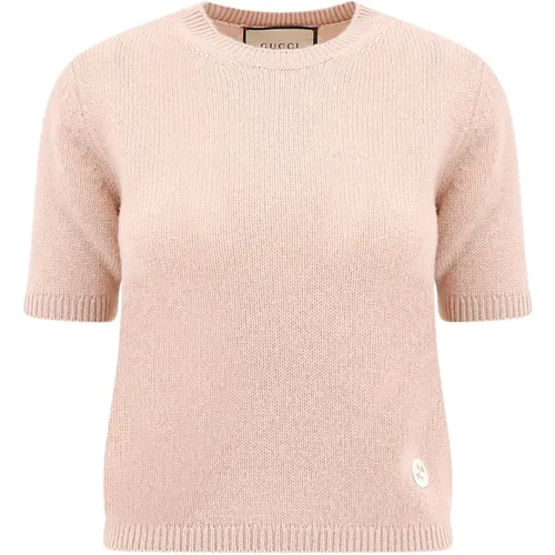 Cashmere GG Logo Sweater , female, Sizes: L, S - Gucci - Modalova