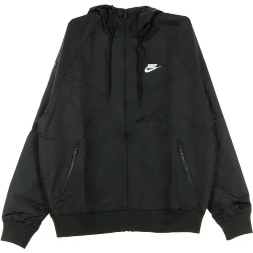 Schwarze Windbreaker Jacke für Männer - Nike - Modalova