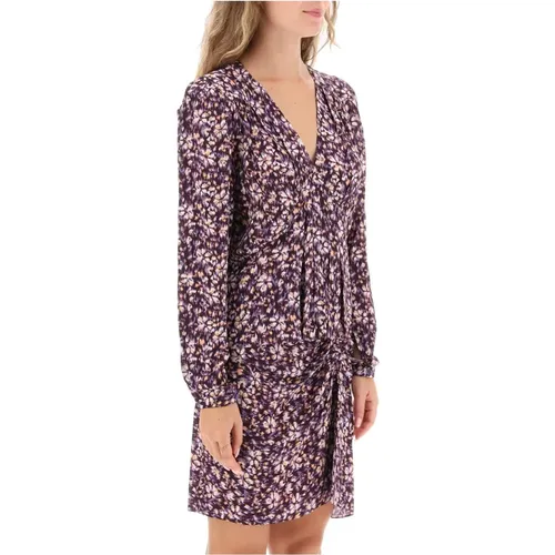 Blumen Crepe Bluse mit V-Ausschnitt , Damen, Größe: XS - Isabel Marant Étoile - Modalova