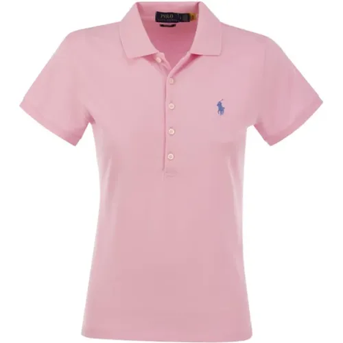 Slim Fit Cotton Polo Shirt , female, Sizes: 2XS, L, S, XS - Ralph Lauren - Modalova