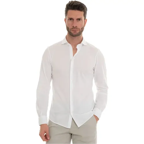 Textured French Neck Polo Shirt , male, Sizes: M, L, XL - Gran Sasso - Modalova