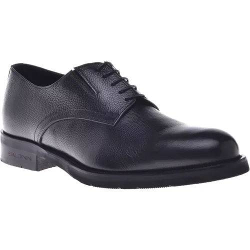 Lace-up in tumbled leather , Herren, Größe: 43 EU - Baldinini - Modalova