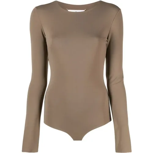 Beiger Body Eleganter Chic Mode Stil , Damen, Größe: 2XS - Maison Margiela - Modalova