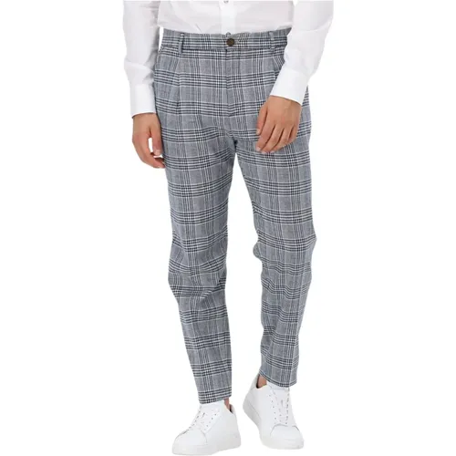 Herren Slim Fit Multi Check Hose - Selected Homme - Modalova