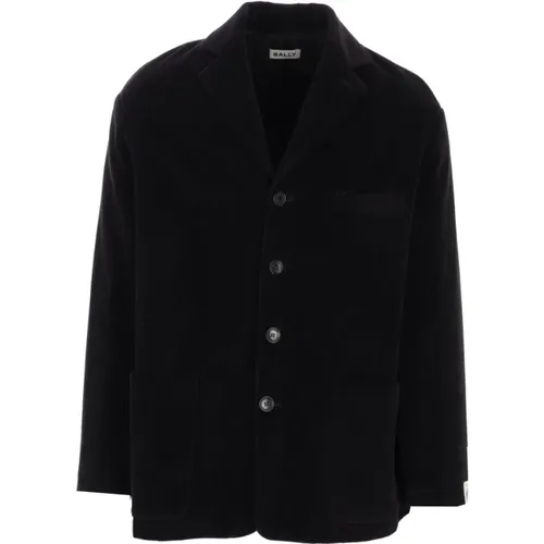 Ribbed Velvet Jacket , male, Sizes: S, M - Bally - Modalova