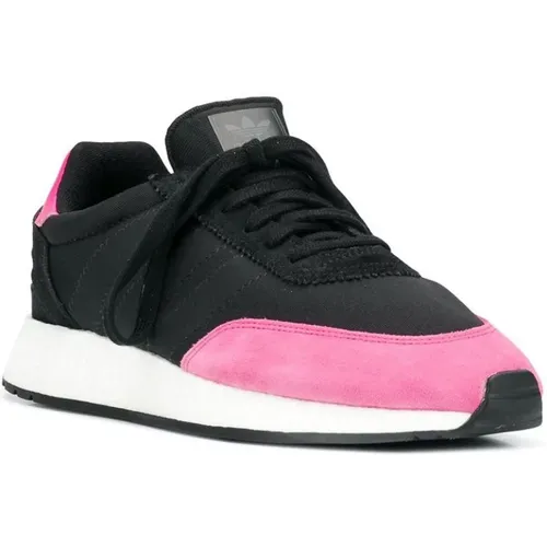 Core Sneakers with Shock Pink Logo , male, Sizes: 4 1/2 UK - Adidas - Modalova