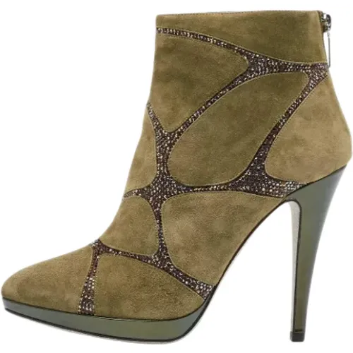 Pre-owned Suede boots , female, Sizes: 6 UK - René Caovilla Pre-owned - Modalova