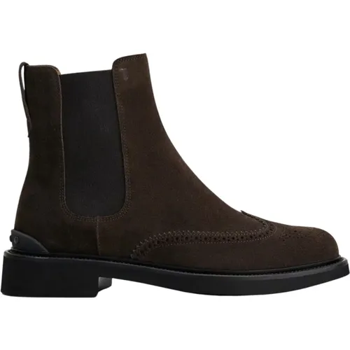 Dark Chelsea Boots , male, Sizes: 6 UK - TOD'S - Modalova