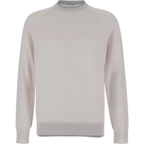 Merino Sweater Double Collar , male, Sizes: 2XL, L, S - Eleventy - Modalova