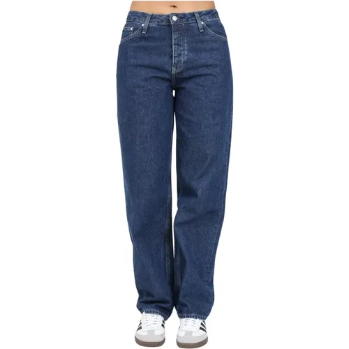 S Straight Denim Jeans , Damen, Größe: W27 - Calvin Klein Jeans - Modalova