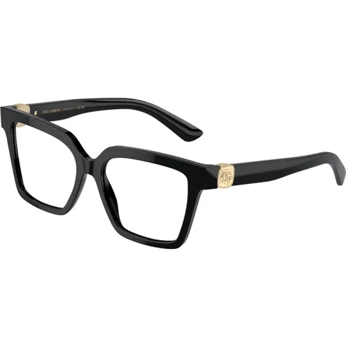 Stilvolle Brille Dg3395 in Schwarz , unisex, Größe: 53 MM - Dolce & Gabbana - Modalova