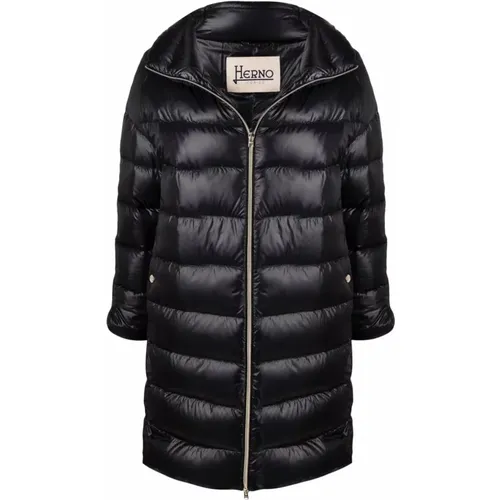 Gepolsterte Stehkragenjacke , Damen, Größe: S - Herno - Modalova