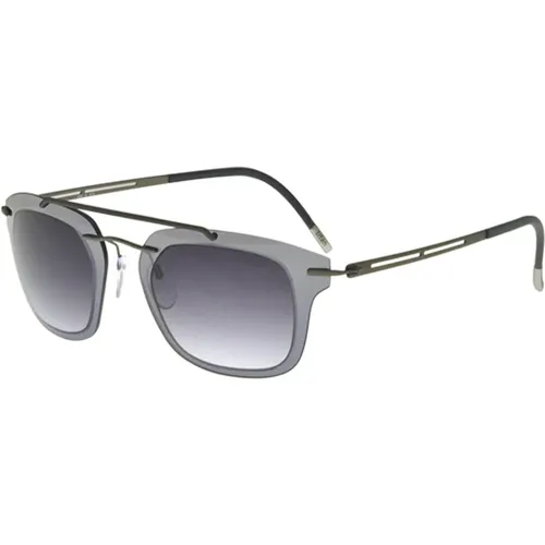 Explorer Line Extension Sonnenbrille Silber/Grau , Herren, Größe: ONE Size - Silhouette - Modalova