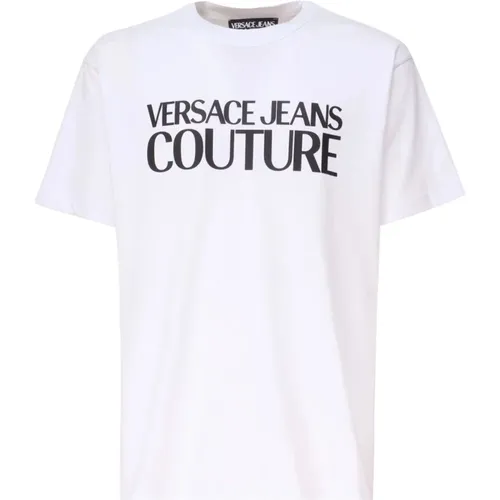 Weiße T-Shirts und Polos , Herren, Größe: 2XL - Versace Jeans Couture - Modalova