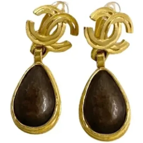 Pre-owned Metal earrings , female, Sizes: ONE SIZE - Chanel Vintage - Modalova