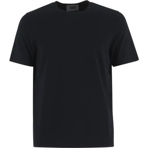 Cotton T-Shirt Girocollo , male, Sizes: 2XL, XL, 4XL, M, L, 3XL - Alpha Studio - Modalova