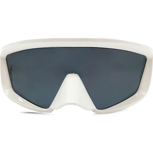 Mask Sunglasses with Dark Grey Lens , male, Sizes: ONE SIZE - Balmain - Modalova