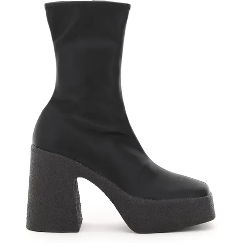 Stiefel mit dickem Absatz und Stretch , Damen, Größe: 38 EU - Stella Mccartney - Modalova