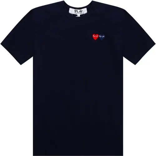 T-Shirt mit Logo , Herren, Größe: XL - Comme des Garçons Play - Modalova