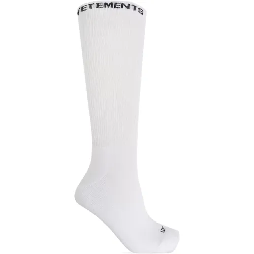 Logo Socken , Herren, Größe: XS - Vetements - Modalova