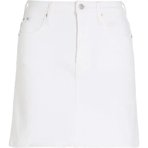 A-Linien Minirock , Damen, Größe: W25 - Calvin Klein Jeans - Modalova