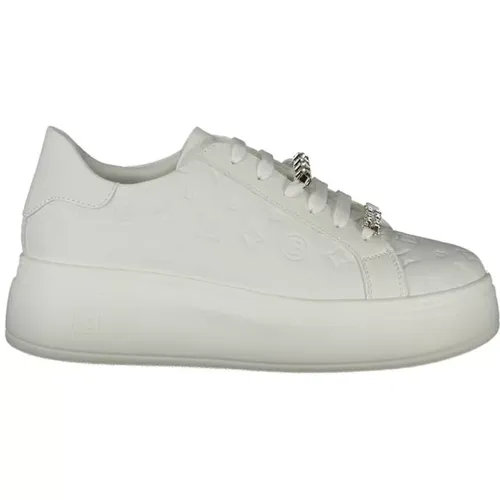 Weiße Polyester Sneaker , Damen, Größe: 41 EU - Laura Biagiotti - Modalova