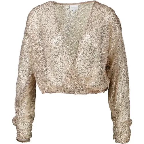 Glitter Sequin Party Jacket , female, Sizes: XS - Dante 6 - Modalova