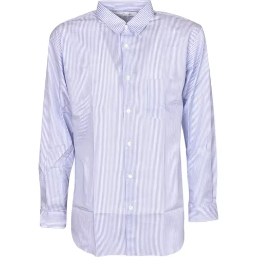 Clear Striped Cotton Shirt , male, Sizes: M, L - Comme des Garçons - Modalova