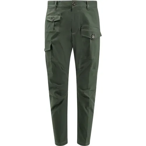 Cargo Hose mit Logo Patch , Herren, Größe: S - Dsquared2 - Modalova