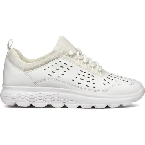 Weiße Spherica Sneakers für Frauen - Geox - Modalova