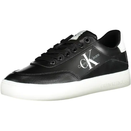 Sporty Lace-Up Sneakers with Contrast Details , female, Sizes: 7 UK, 8 UK, 5 UK, 6 UK, 3 UK - Calvin Klein - Modalova