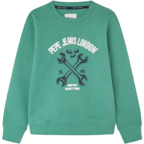 Grüner Bedford Sweatshirt - Pepe Jeans - Modalova