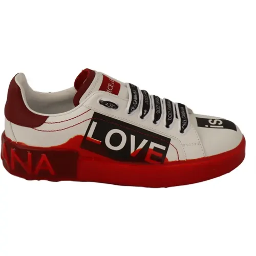 Handgefertigte Portofino Sneakers - Dolce & Gabbana - Modalova