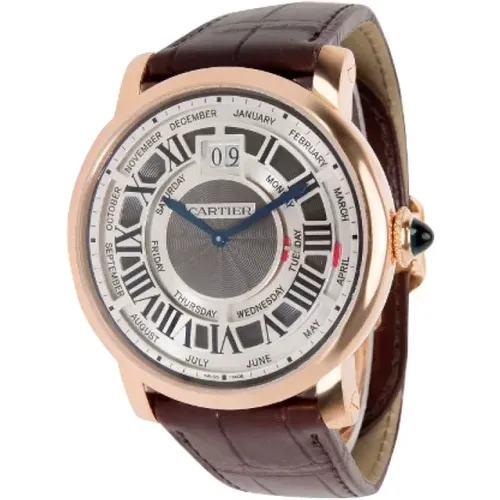 Pre-owned Rose Gold watches , male, Sizes: ONE SIZE - Cartier Vintage - Modalova