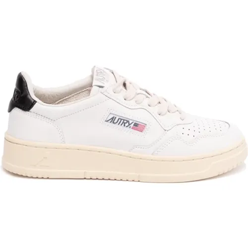 Leder Sneakers in Wht/ , Damen, Größe: 35 EU - Autry - Modalova