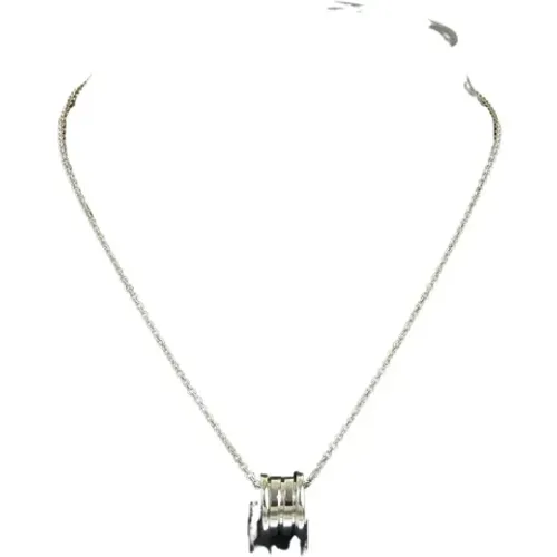 Pre-owned White Gold necklaces , female, Sizes: ONE SIZE - Bvlgari Vintage - Modalova