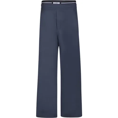 Cotton Straight Leg Pants , male, Sizes: XS, M, S - Msgm - Modalova