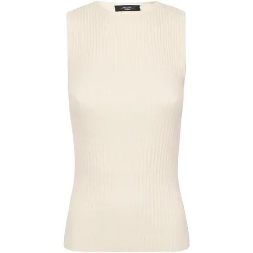 Ivory Viskose Stretch Tank Top - Max Mara Weekend - Modalova