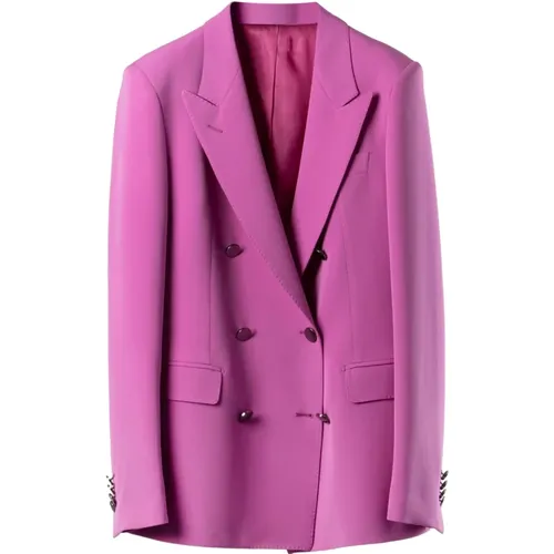 Cadiz Stretch Double Breast Blazer , Damen, Größe: M - Tagliatore - Modalova