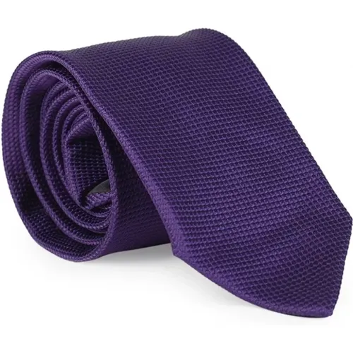 Bird`s Eye Pattern Tie , male, Sizes: ONE SIZE - Boss - Modalova